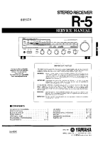 Yamaha R-5 - Service Manual 
